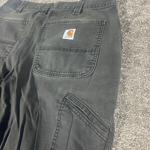 Carhartt BN2291-M Rugged Flex Pants Men’s 33x34 Relaxed Fit Grey  Work Wear